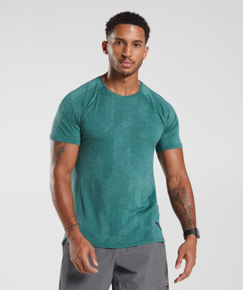 Men\'s Gymshark Apex T-Shirts Green | NZ 1RAFBD